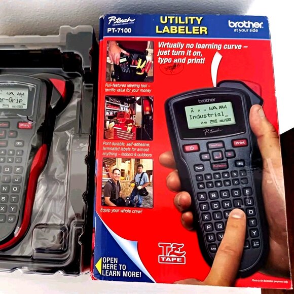 Brother P-Touch PT-7100 Utility Label Maker - New Open Box - Picture 1 of 8